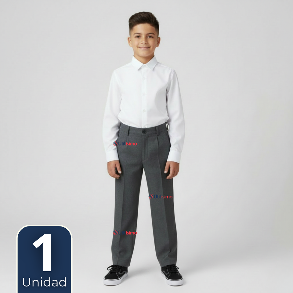 Pantalón Escolar Colegio Clásico Niño Gris