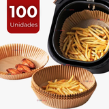 Kit De 100 Unidades Forros Desechables Antiadherentes Papel Para Freidora De Aire