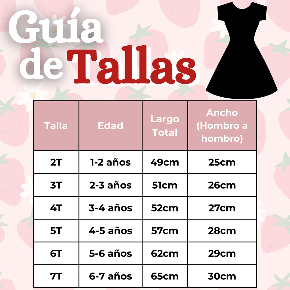 Vestido Manga Corta Casual Rosado Fresa Verano Niña 2 a 7 años