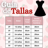 Vestido Manga Corta Estrellas Algodón Niña