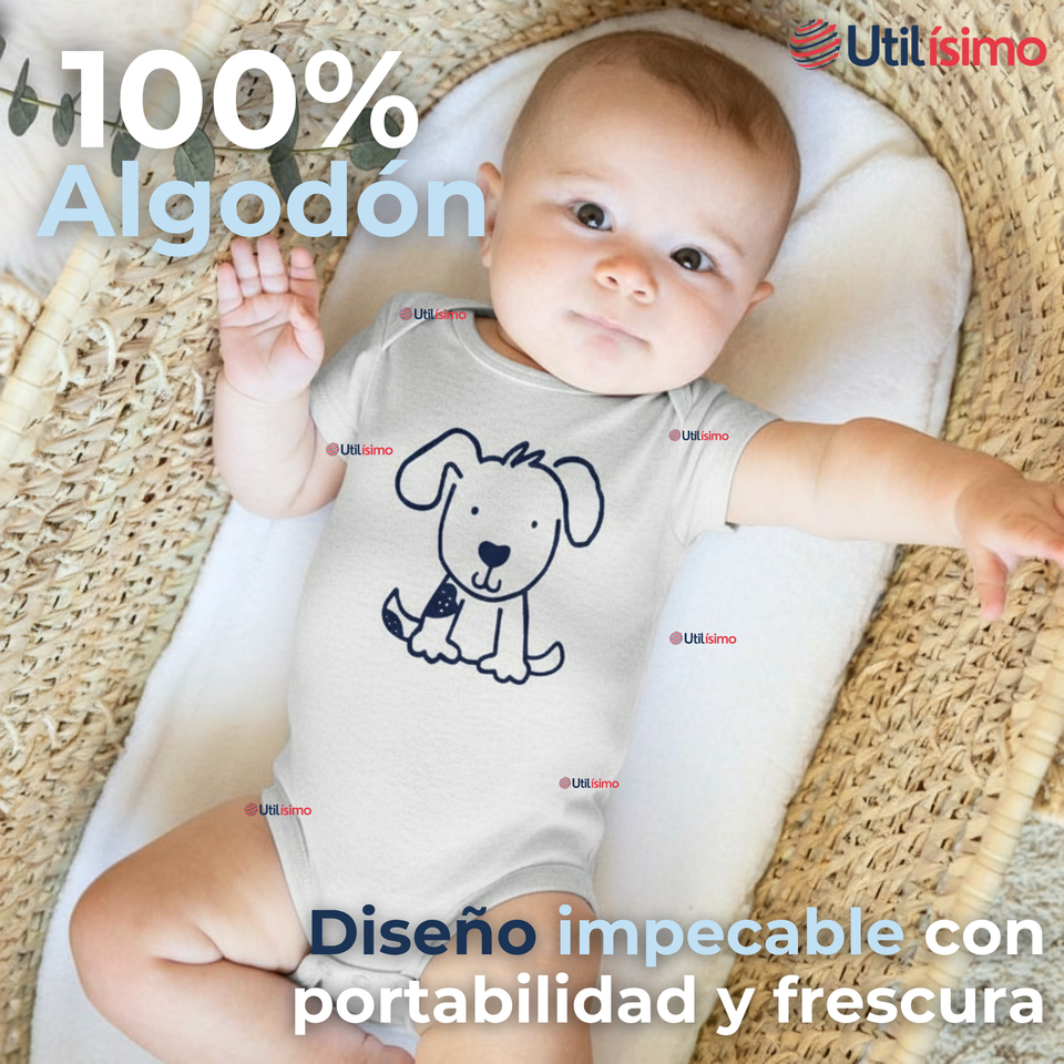 Pack 5 Bodys Niño Manga Corta Tedmimak 100% Algodón Loud But Cute