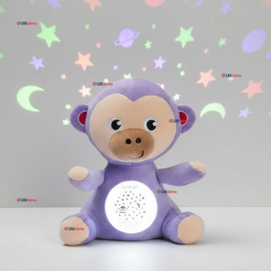 Peluche Mono Espantacuco Con Luz Y Sonido Para Bebé Niño Niña