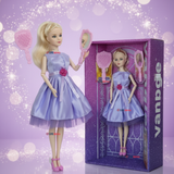 Set de Juego Muñeca Princesa Con Espejo Y Peine