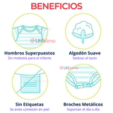 Pack 5 Bodys Bebé Niña Manga Larga Tedmimak 100% Algodón