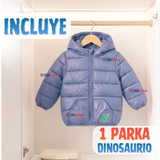 Parka Dinosaurio Con Capucha Manga Larga Niño Jump Kids