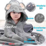 Toalla de Bebé Con Capucha Animales Surtido Niño