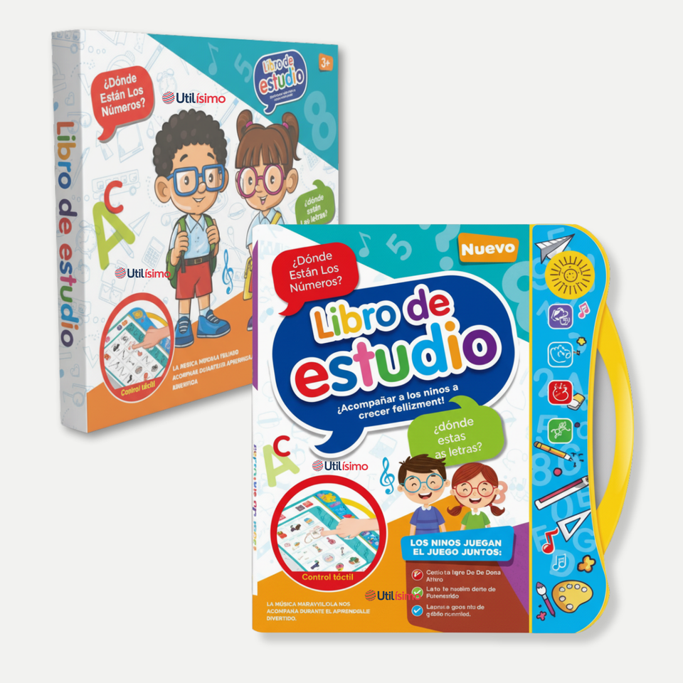 Libro Didáctico Interactivo Aprendizaje Bilingüe Juguete Para Niños