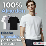 Pack 6 Camisetas Poleras 100% Algodón Básica Lisa Elástica Hombre Colores Surtidos