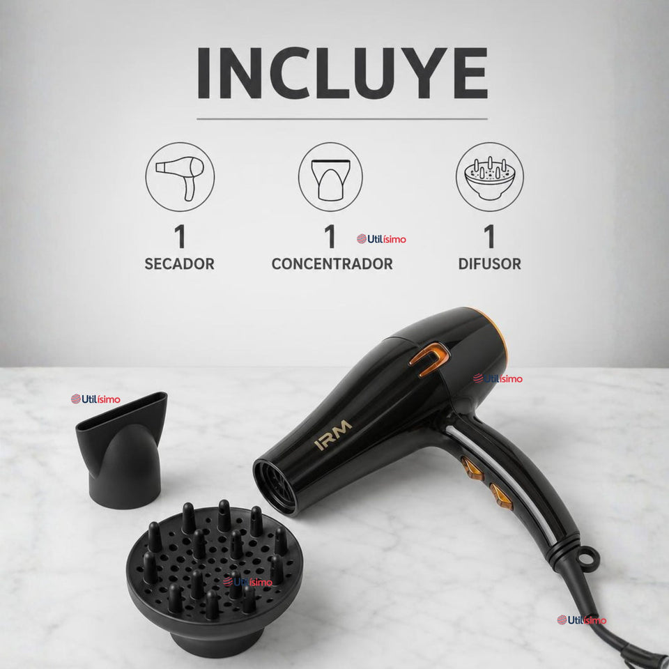 Secador De Cabello Profesional 1800W Potente y Liviano Hair Dryer