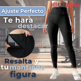 Calza Leggings Deportiva Tiro alto Con Faja Reductora Y Moldeadora Mujer