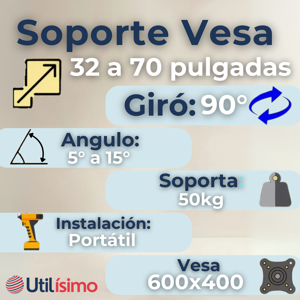Soporte TV Grande Móvil Con Ruedas 32 a 75 Pulgadas 32 40 43 50 55 60 65 75