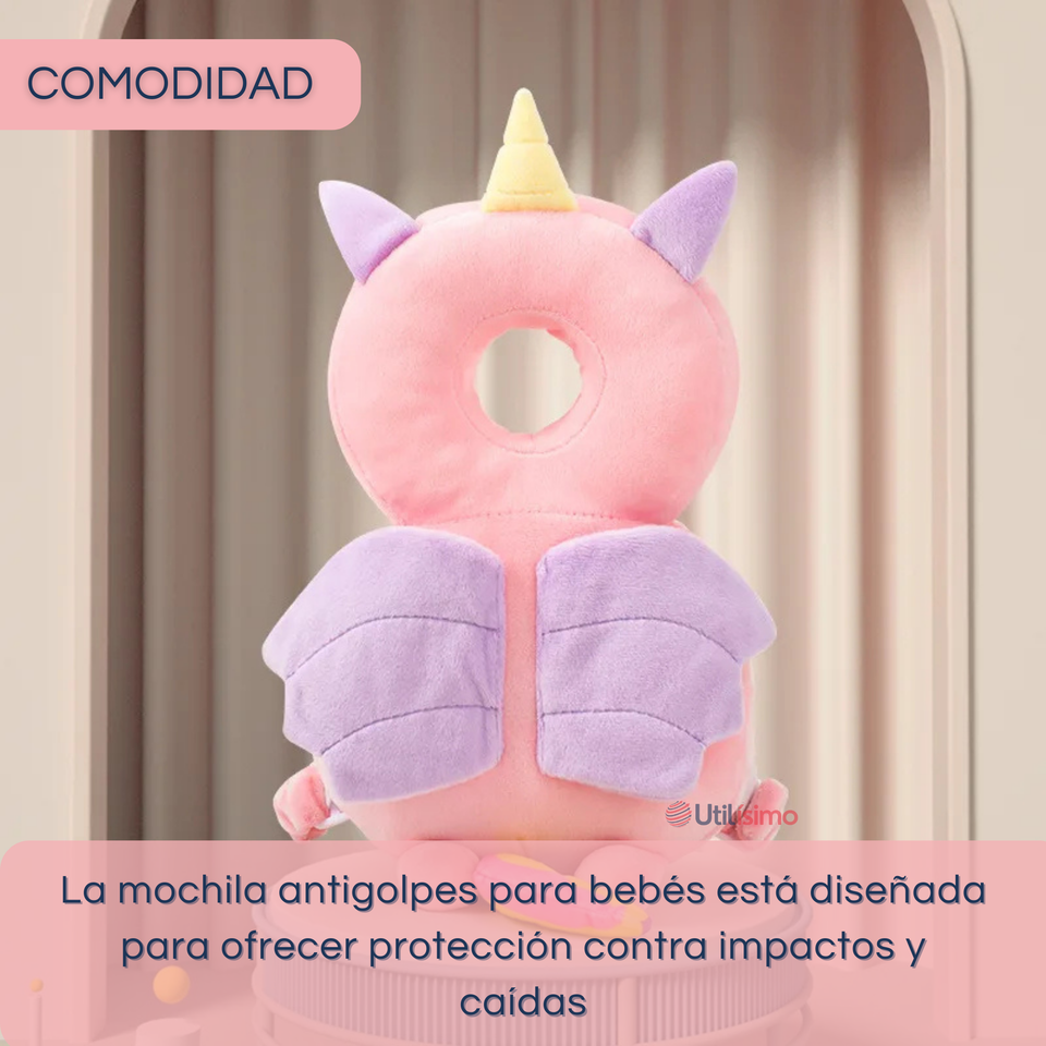 Mochila Protectora Cabeza Bebé Niña Antigolpes Almohadilla Ajustable Surtido
