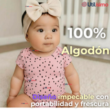 Pack 5 Bodys Niña Manga Corta Tedmimak 100% Algodón Princess love