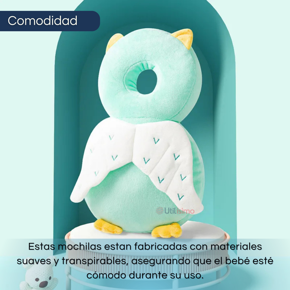 Mochila Protectora Cabeza Bebé Niño Antigolpes Almohadilla Ajustable Surtido
