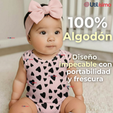 Pack 4 Bodys Niña Manga Corta Tedmimak 100% Algodón Cat Love