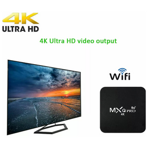 TV Box MXQPRO 4K 8GB Ram128gb Wifi 5G Android