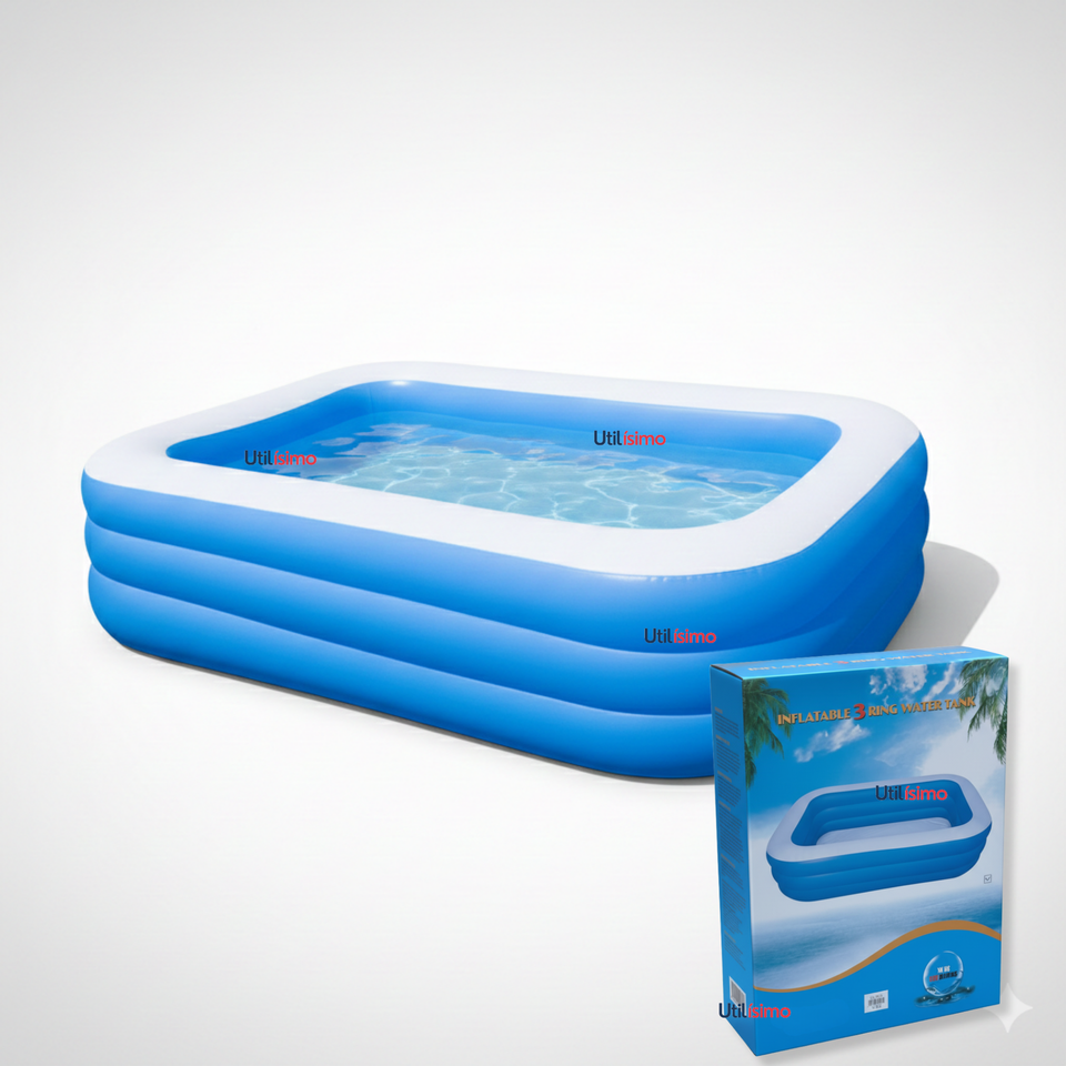 Piscina Inflable Rectangular 210x140x60 CM Color Azul