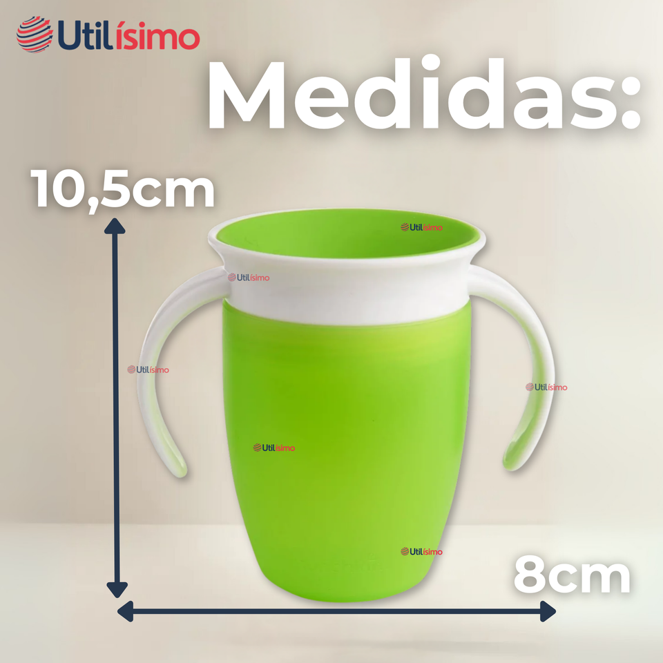 Vaso Taza 360° Antiderrame Para Bebés Y Niños 250ml