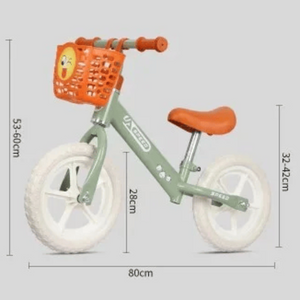 Bicicleta de Equilibrio Con Canastilla Sin Pedales Niña Niño