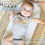 Pack 4 Bodys Niño Manga Corta Tedmimak 100% Algodón Baby Builders in Action