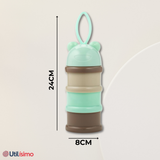Dispensador De Alimentos Portátil Multicapa Libre de BPA  Bebés Niño Niña