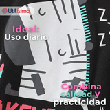 Polera Manga Larga Niña 100% Algodón Zebra Negro Camiseta