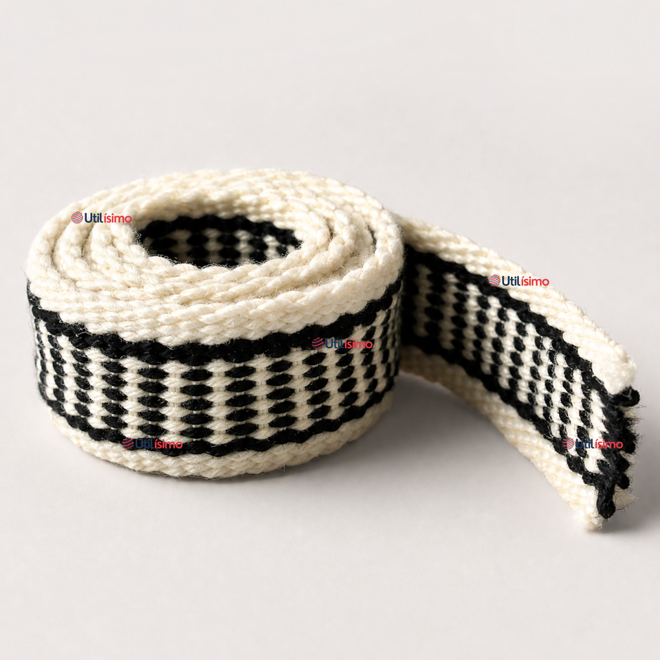 Trarilonco Cintillo Mapuche Negro 87cm Fechas Patrias