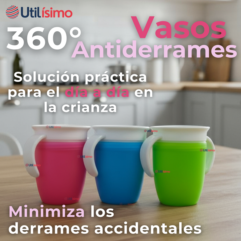 Vaso Taza 360° Antiderrame Para Bebés Y Niñas 250ml