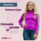 Camiseta Beatle Polar Juvenil Niña Primera Capa Colores Surtidos