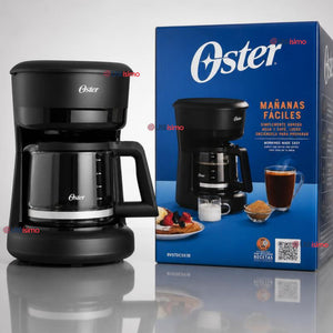 Cafetera de goteo Oster® de 5 tazas, con filtro reutilizable, Negro, BVSTDCS51B