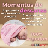 Set 3 Tutos Pañales Mantas 100% Algodón Para Bebés Niñas