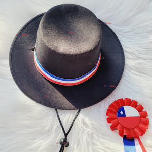 Sombrero Huaso Ajustable Elegante Fiestas Patrias