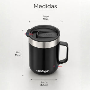 Taza Térmica Contigo Streeterville Acero Inoxidable 414ML Licorice