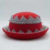 Sombrero Gorro Caporal Mujer Fiestas Patrias Rojo Baile Típico