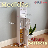Mueble Estante Esquinero Organizador De Baño Blanco