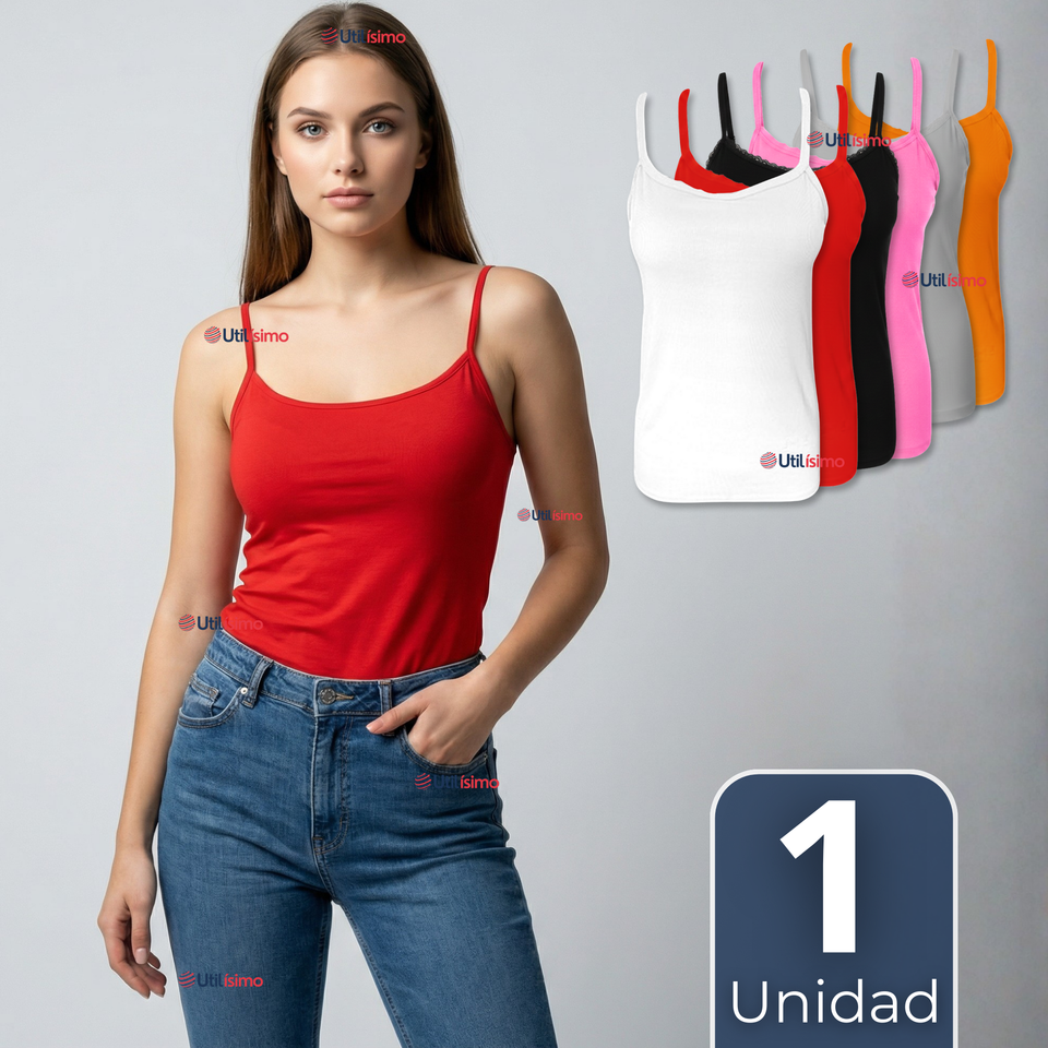 Camiseta Polera Pabilo Básica Lisa Transpirable Mujer Colores Surtidos