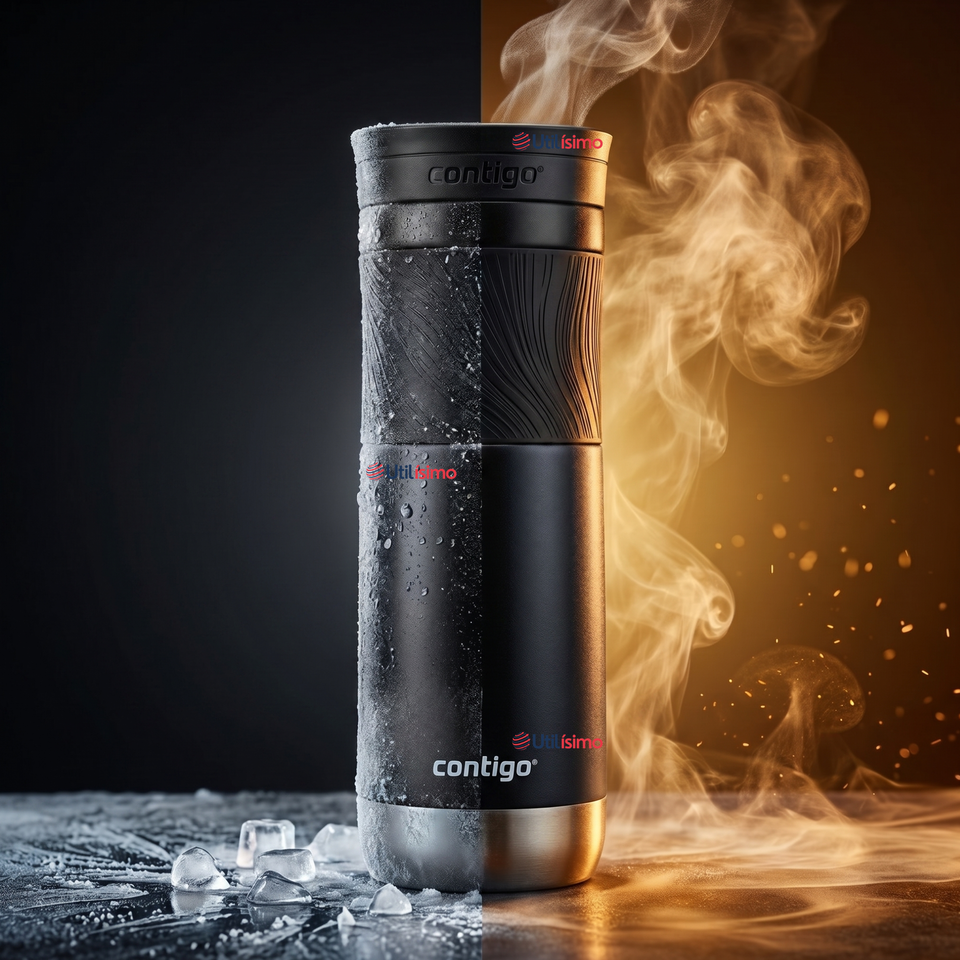 Vaso Termico Contigo Byron 2.0 Snapseal 710 Ml Negro Licorice Acero inoxidable