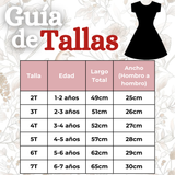 Vestido Manga Corta Casual Loro Multicolor Verano Niña 2 a 7 años