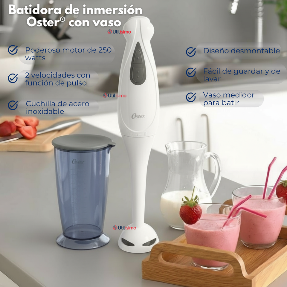 Batidora de inmersión Oster® con vaso 2609