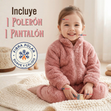 Conjunto 2 Piezas Buzo Polerón Pantalón Bebe Niña Poliéster Pink