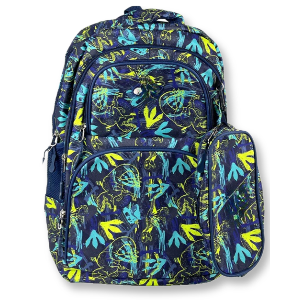 Mochila Con Lonchera Y Estuche 45CM Estampado  Full Color Niño
