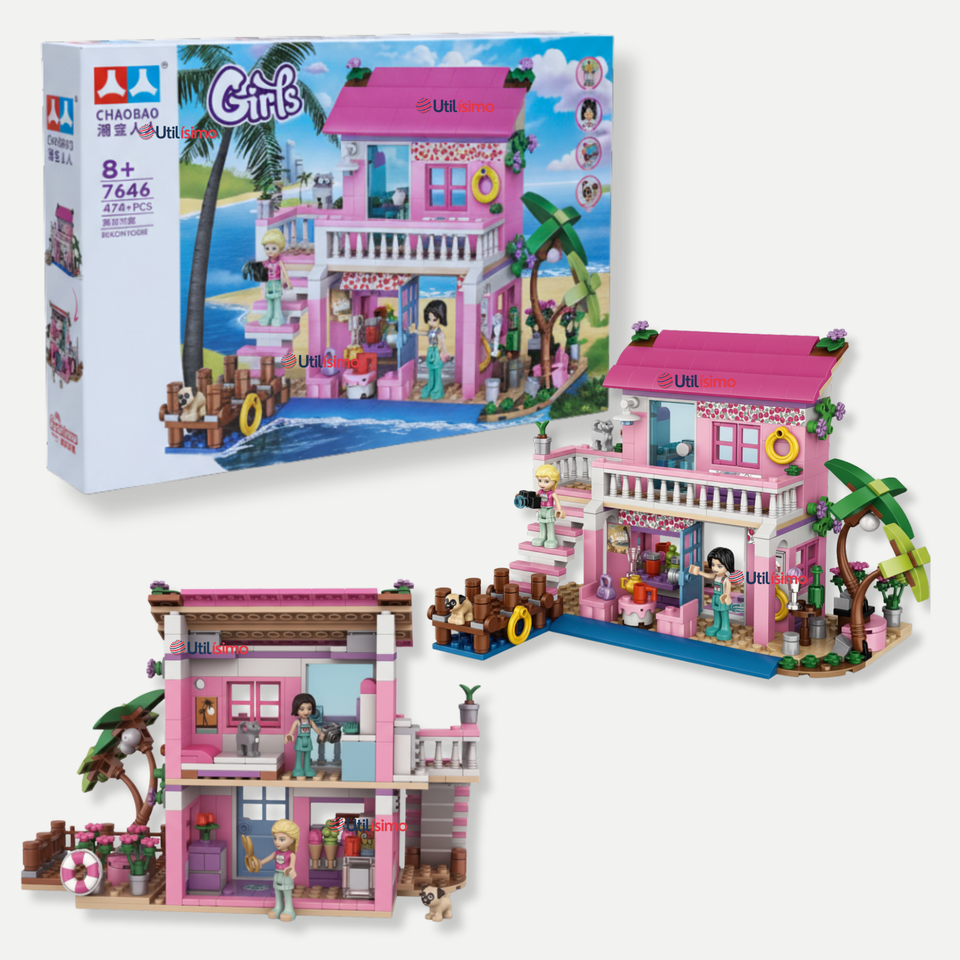 Set De Bloques Didácticos Juguete Niña Casa de Muñecas 474 Piezas