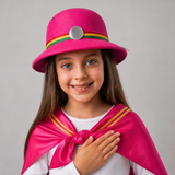 Sombrero Nortino Niña Gorro Fucsia Baile Típico Fiestas Patrias