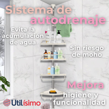 Organizador Esquinero Baño Ducha Multiuso 4 Pisos Ajustable