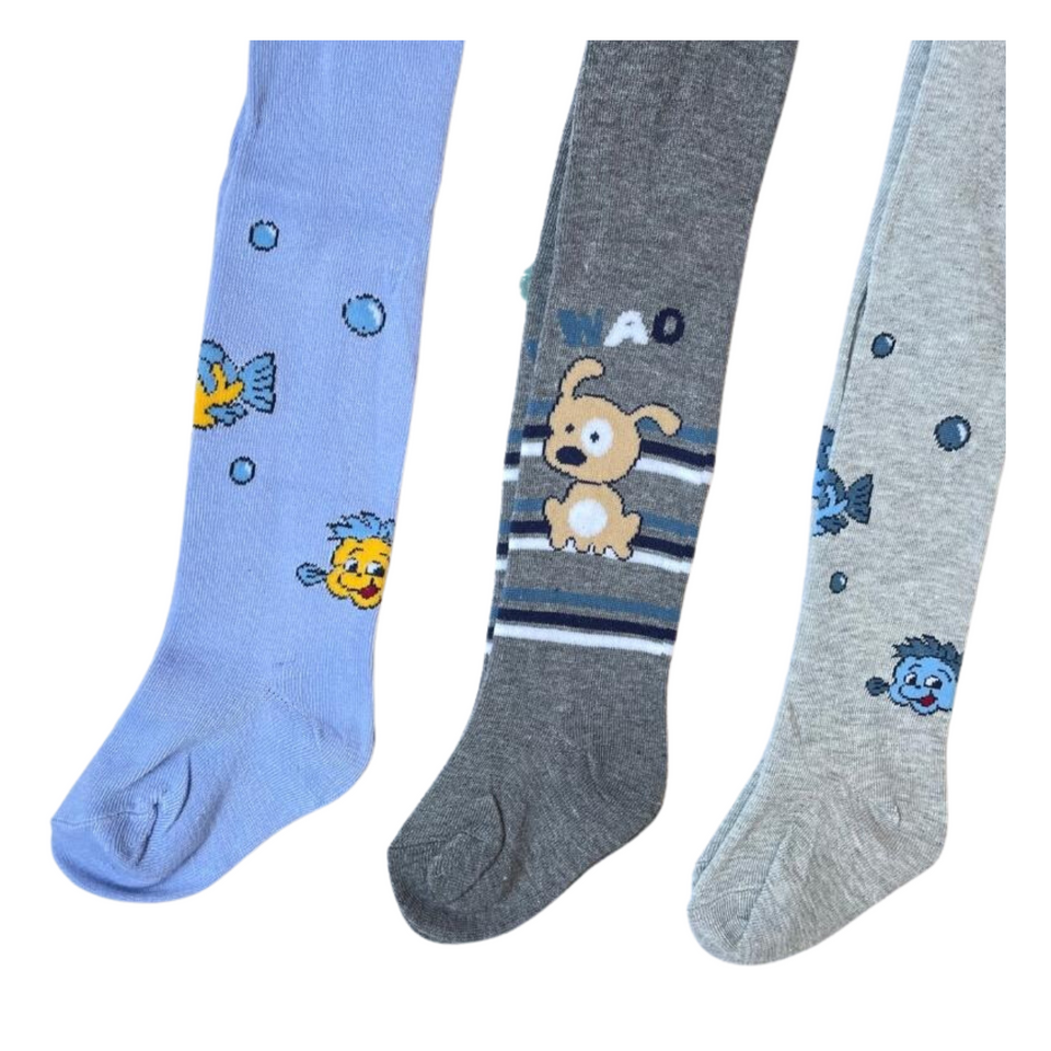 Pack 3 Pantys Primera Capa Invierno Niño Y Niña Surtido