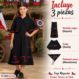 Traje Típico Vestido Mapuche 3 Piezas Juvenil Fechas Patrias