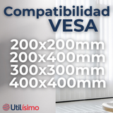 Soporte TV Pared Fijo 50Kg 26 a 63 Pulgadas 26 27 28 29 30 32 37 39 40 42 43 46 47 48 49 50 55 58 60 62 63