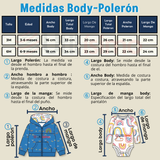 Conjunto 3 Piezas Buzo Pantalón Polerón Body De Algodón Azul Arcoiris Bebé Niña
