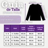 Camiseta Polera Polar Primera Capa Basica Pijama Manga Larga Diseños Surtidos Niña