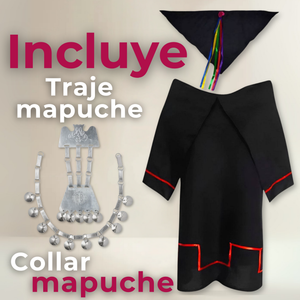 Traje Vestido Mapuche Niña Incluye Trapelacucha 0 Meses hasta Talla S Vestimenta Típica